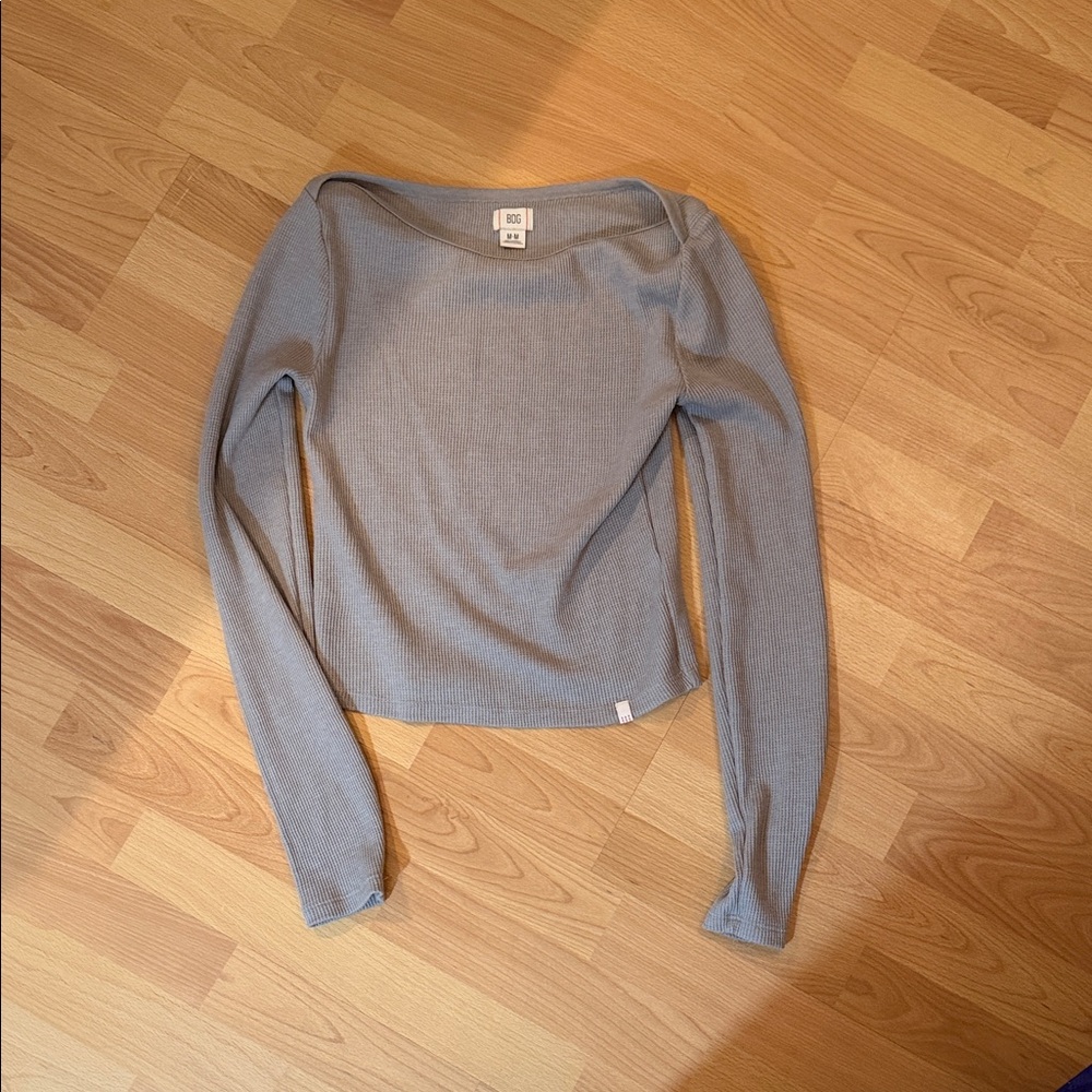 BDG Heather Gray Long Sleeve Top